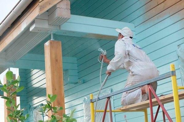Нанесение краски безвоздушным краскопультом