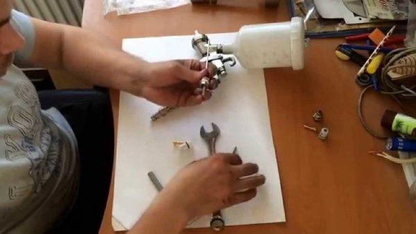 Ремонт краскопульта для устранения неполадок