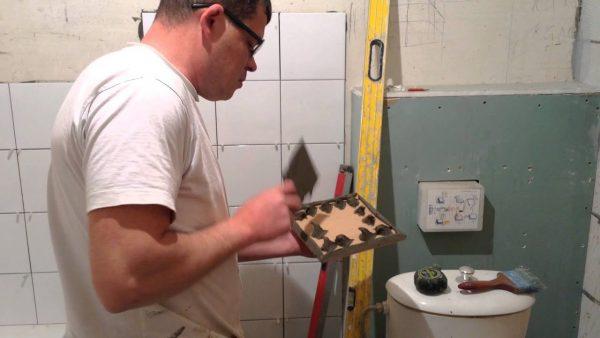 Укладка плитки без гребенки