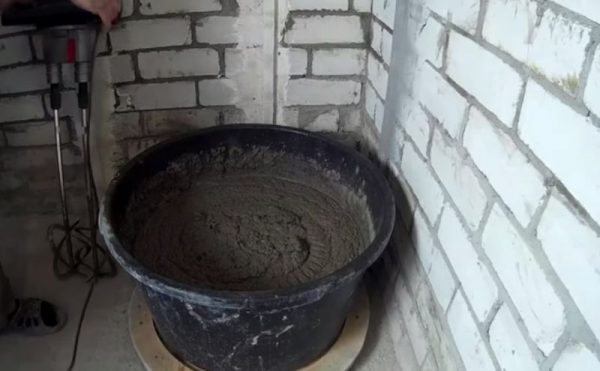 Приготовление раствора штукатурки