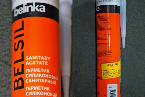 Герметик фирмы Belinka Belsil Sanitary Acetate