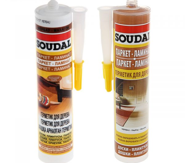 Акриловые герметики Soudal для паркета и ламината