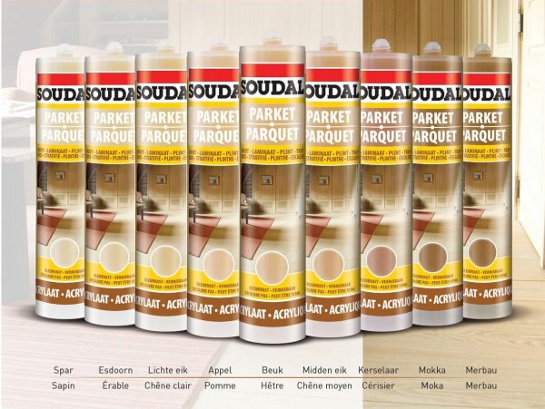 Цветовая гамма паркетного герметика Soudal