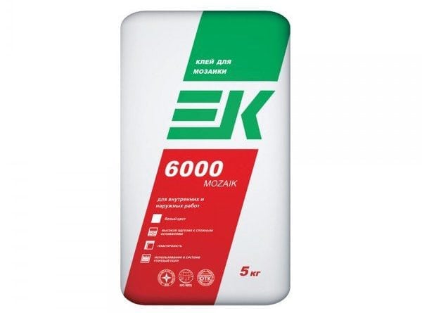 Клей плиточный ЕК-6000 MOZAIK