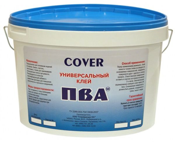 Клей ПВА для приклеивания полотен из стекловолокна