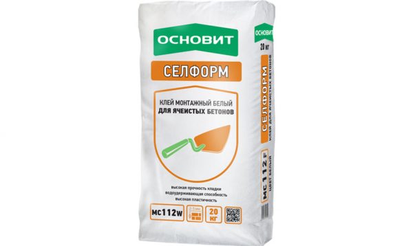 Монтажная смесь для ячеистых блоков