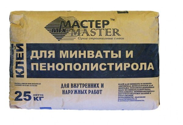 Сухая смесь для минваты и пенополистирола