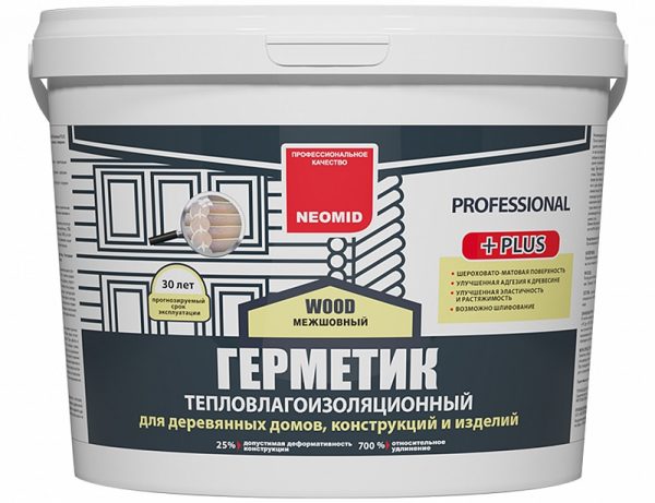 Тепловлагоизоляционный состав для дерева Неомид